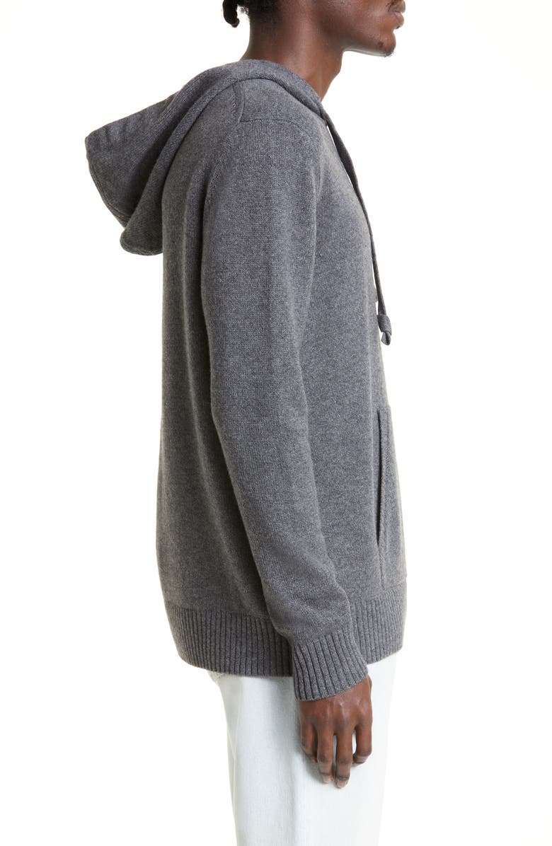 Golden Goose Logo Patch Cashmere & Wool Hoodie Sweater, Alternate, color, 