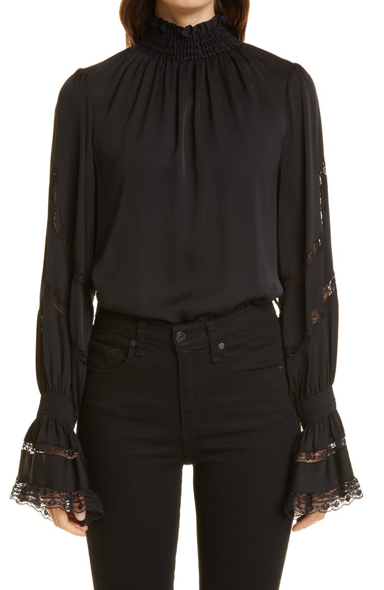 KOBI HALPERIN Elsie Stretch Silk Blouse, Main, color, 