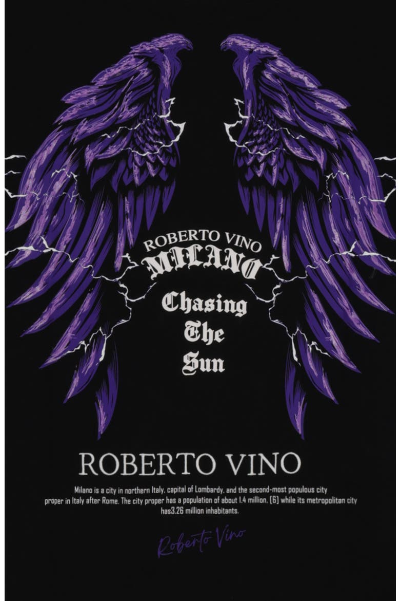 Chasing The Sun Slim fit Tee, Alternate, color, Black