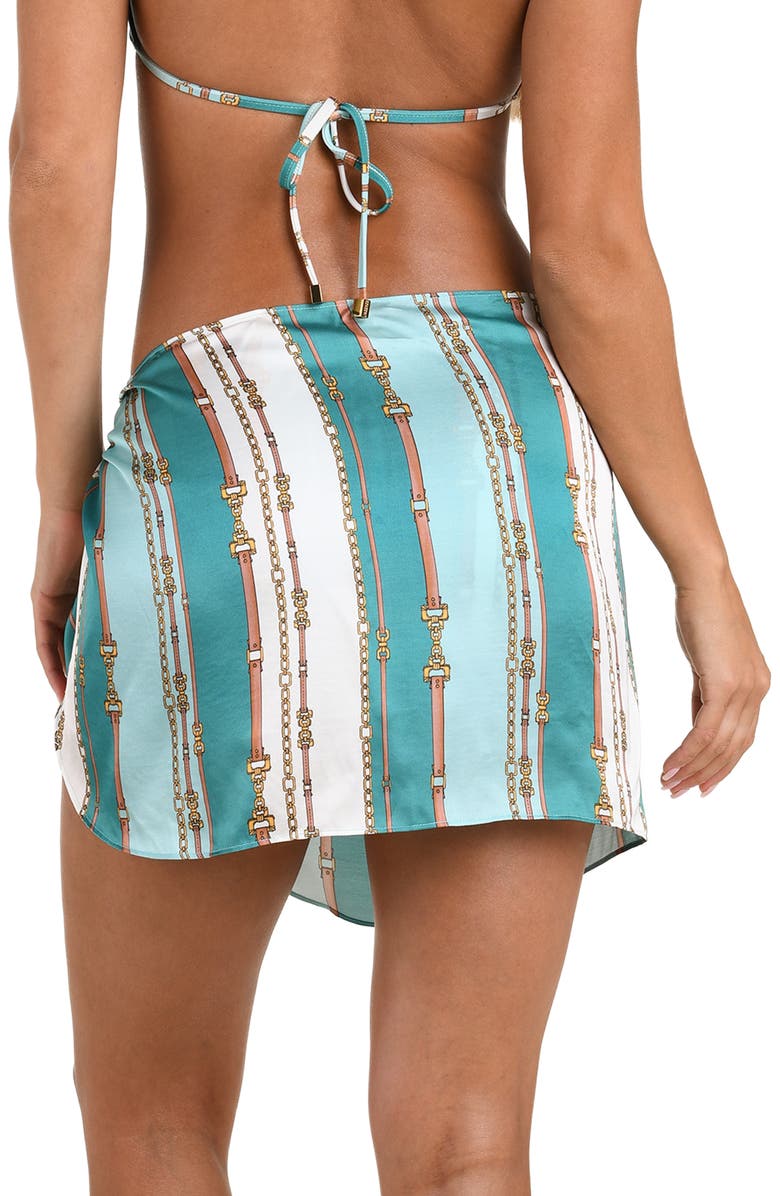 L'AGENCE Marceline Cover-Up Pareo, Alternate, color, Green Multi