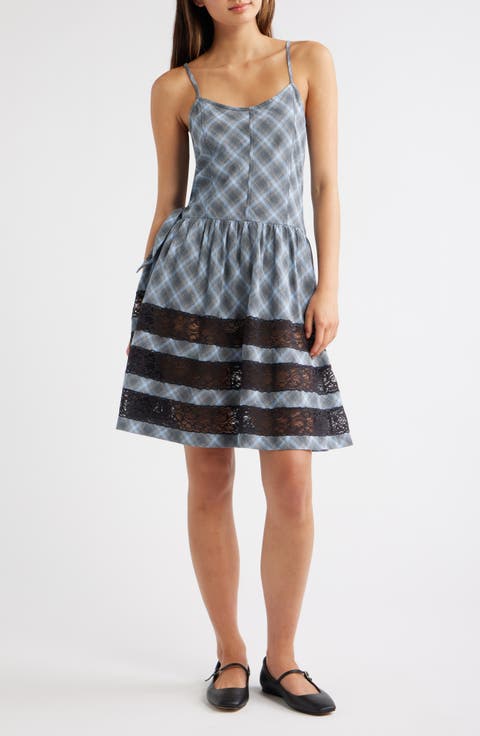 Iggy Lace Insert Midi Dress