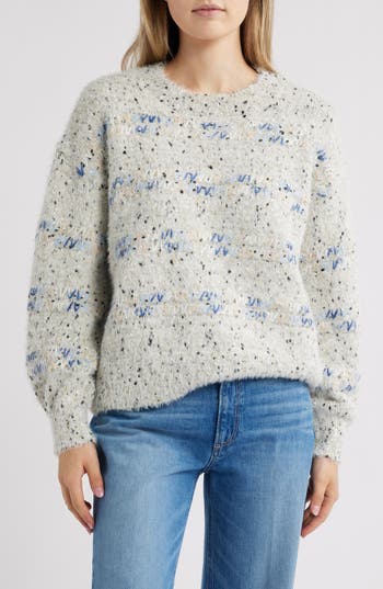 Bobeau Eyelash Crewneck Sweater