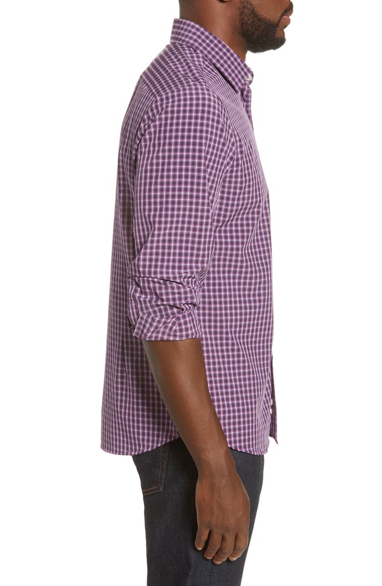 MOVE Performance Apparel Regular Fit Button-Up Plaid Performance Shirt, Alternate, color, 