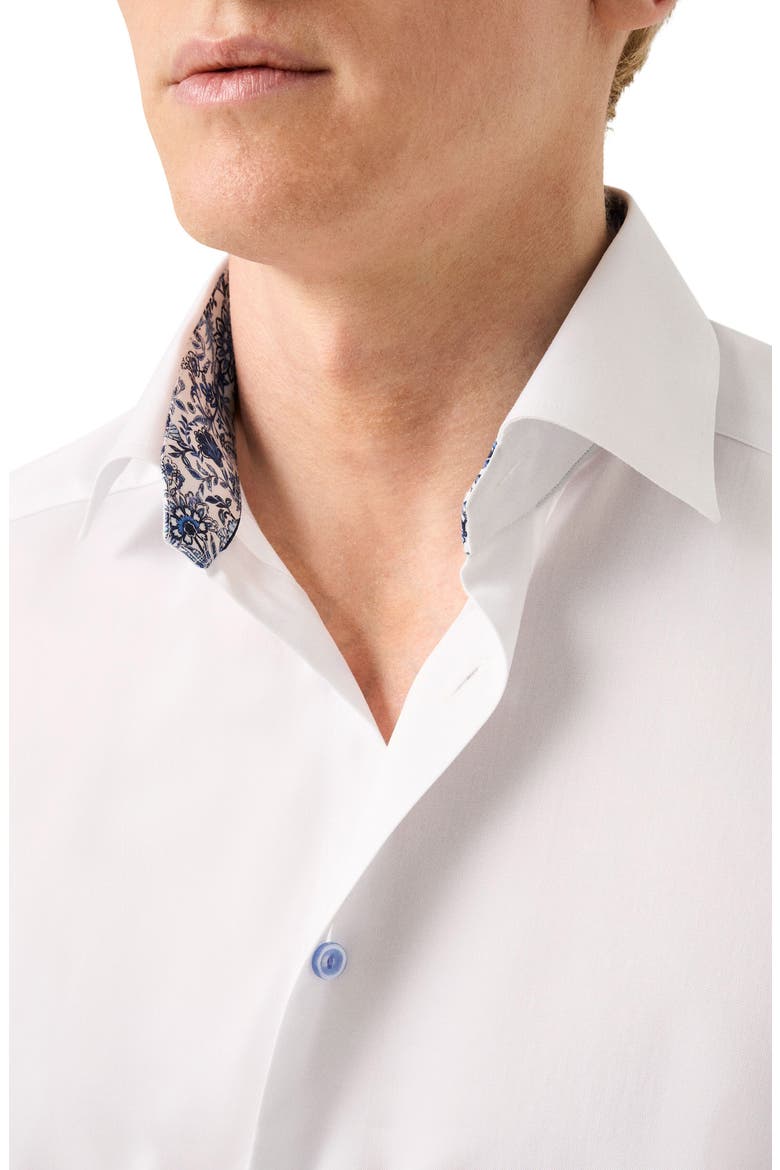 Contemporary Fit Cotton Dress Shirt, Alternate, color, WHITE