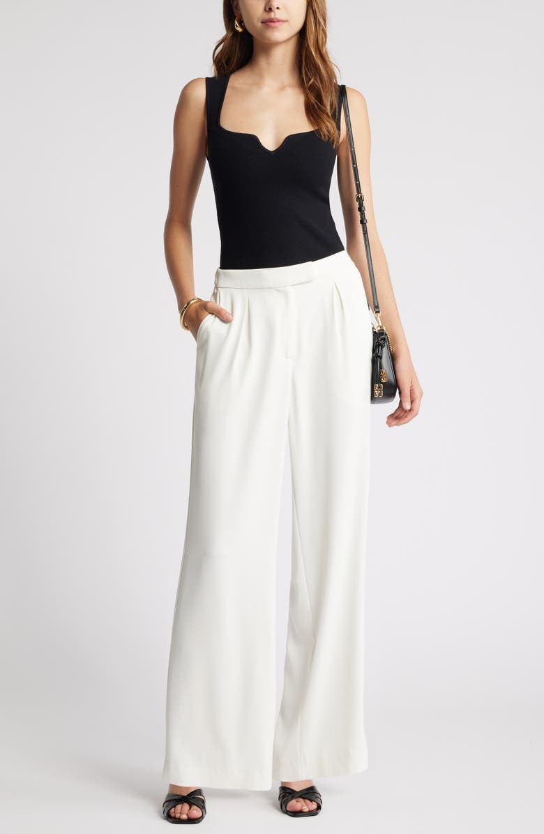 Open Edit Notched Rib Sweater Tank, Alternate, color, 