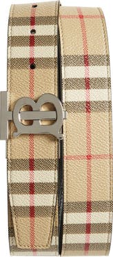 Burberry TB Check Reversible Belt