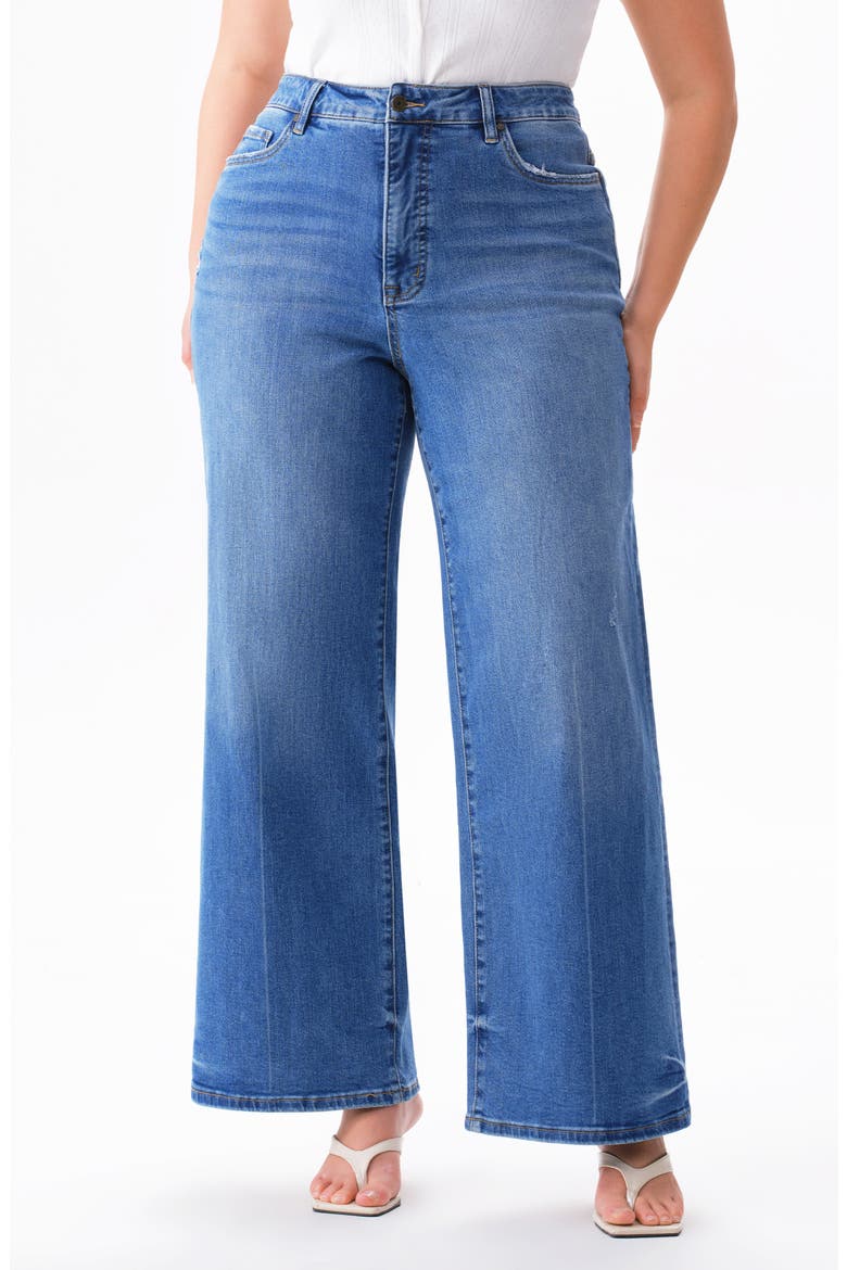 High Waist Wide Leg Jeans, Main, color, HAVEN