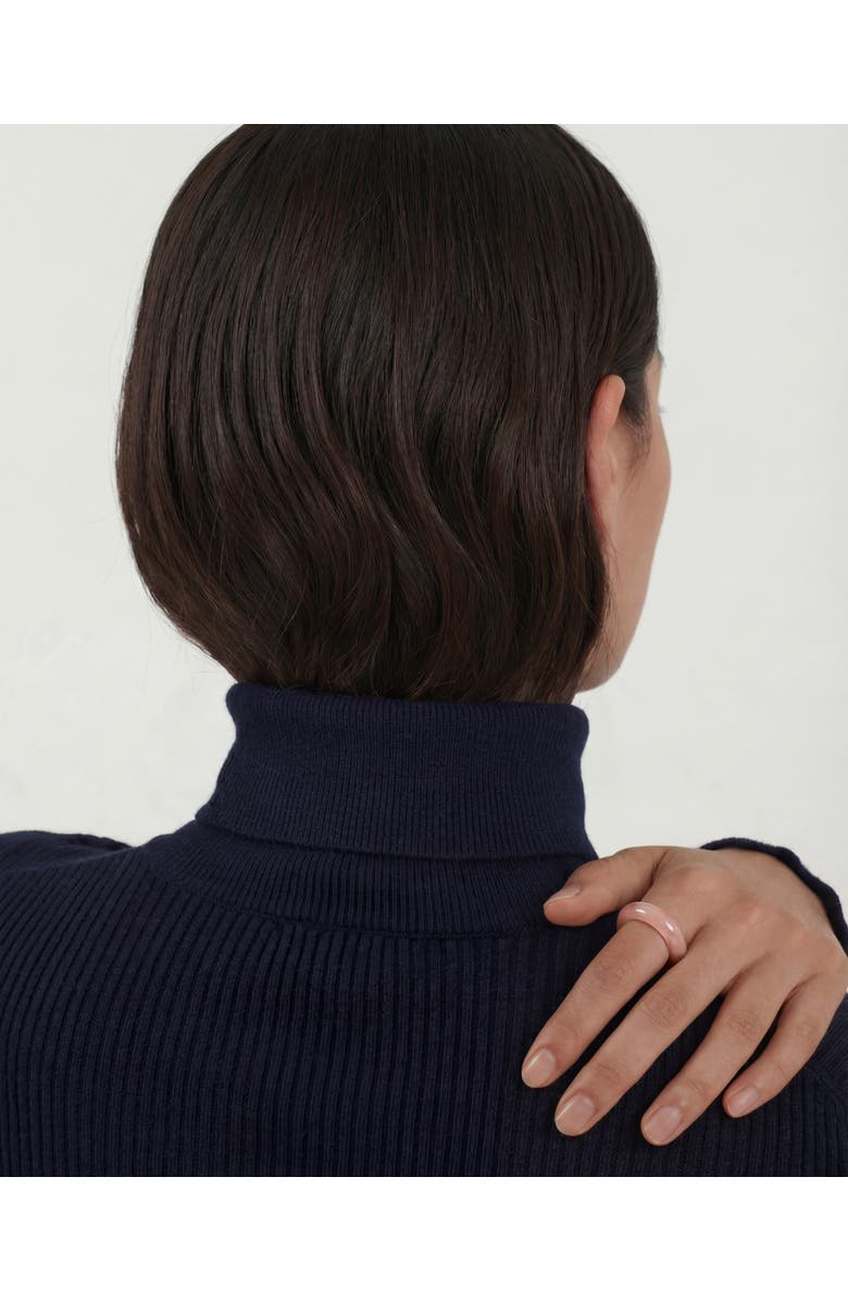 seree Peach Blossom Pink Jade Stone Ring, Alternate, color, Pink