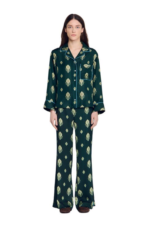 Paisley Print Pyjama Shirt