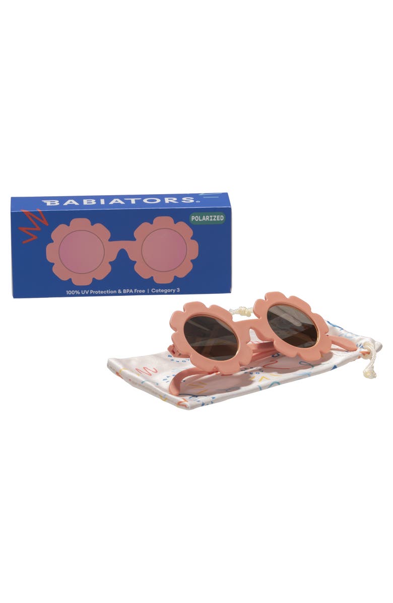 Babiators Kids' Peachy Keen Polarized Flower Sunglasses, Alternate, color, Peachy Keen