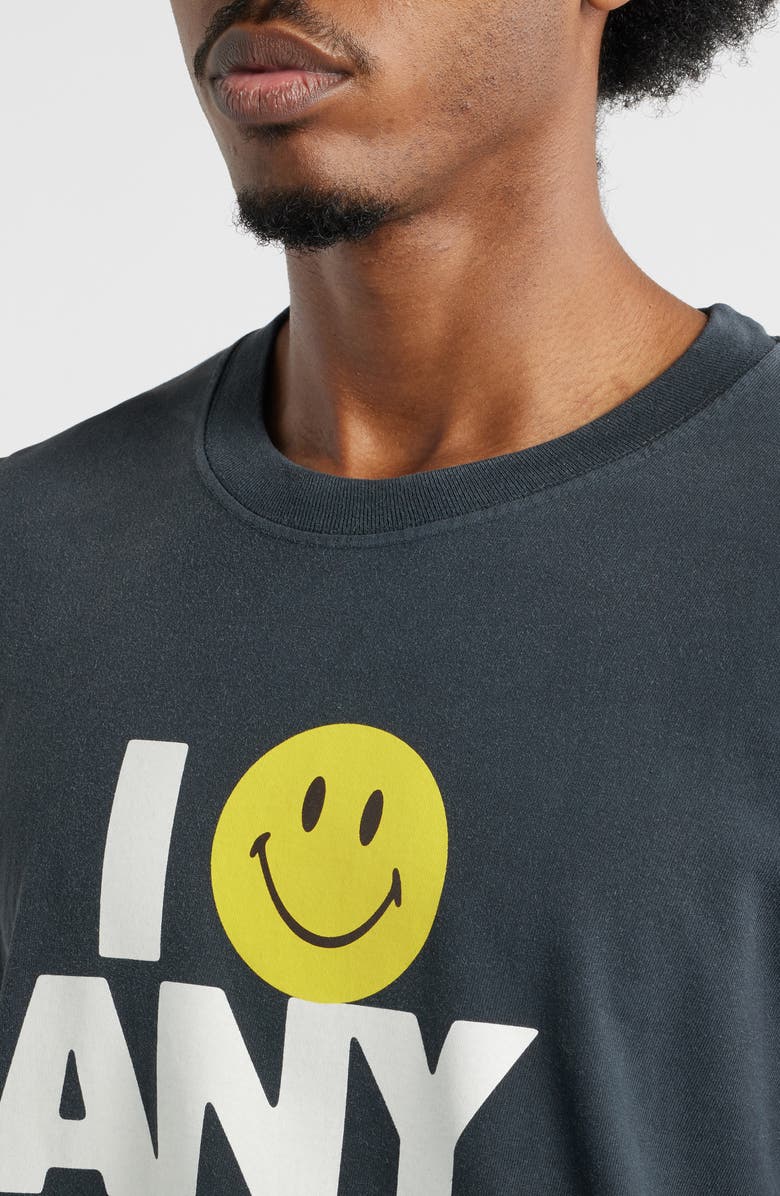 MARKET SMILEY<sup>®</sup> Smile Anyways Cotton Graphic T-Shirt, Alternate, color, Pirate-Black