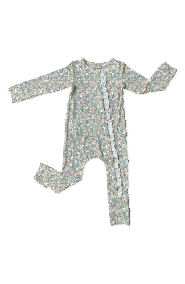 Laree + Co Harper Ruffle Convertible Snap Footie, Main, color, 