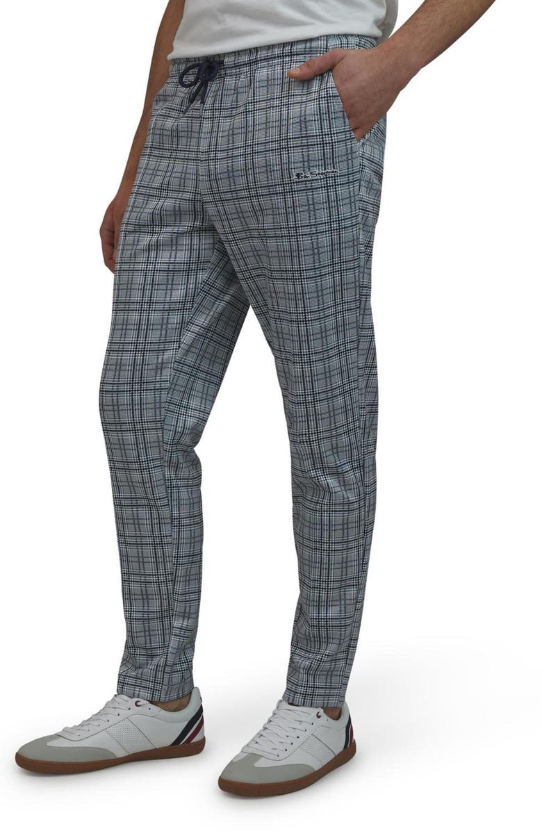Ben Sherman Glen Plaid Track Pants, Alternate, color, 