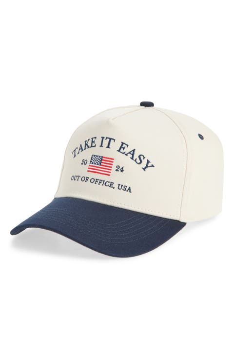 Take It Easy Canvas Snapback Baseball Cap