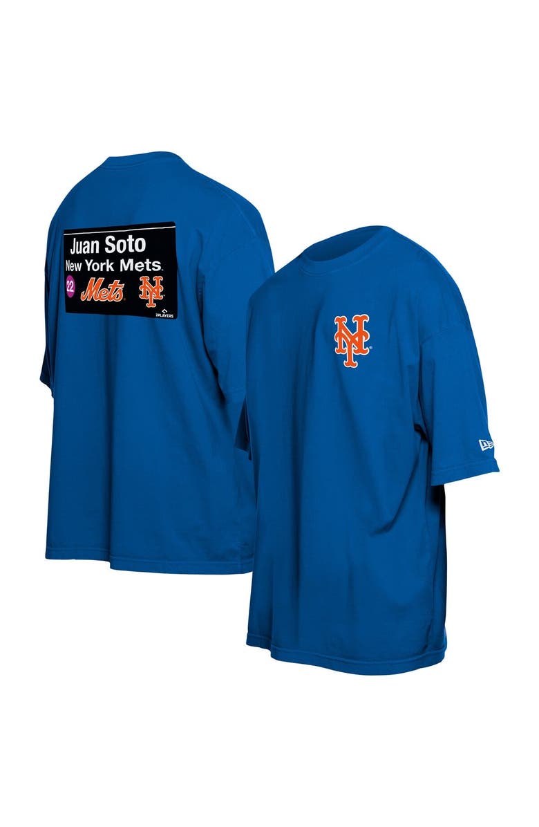 New Era Men's New Era Juan Soto Blue New York Mets Sign Player T-Shirt, Alternate, color, Blue