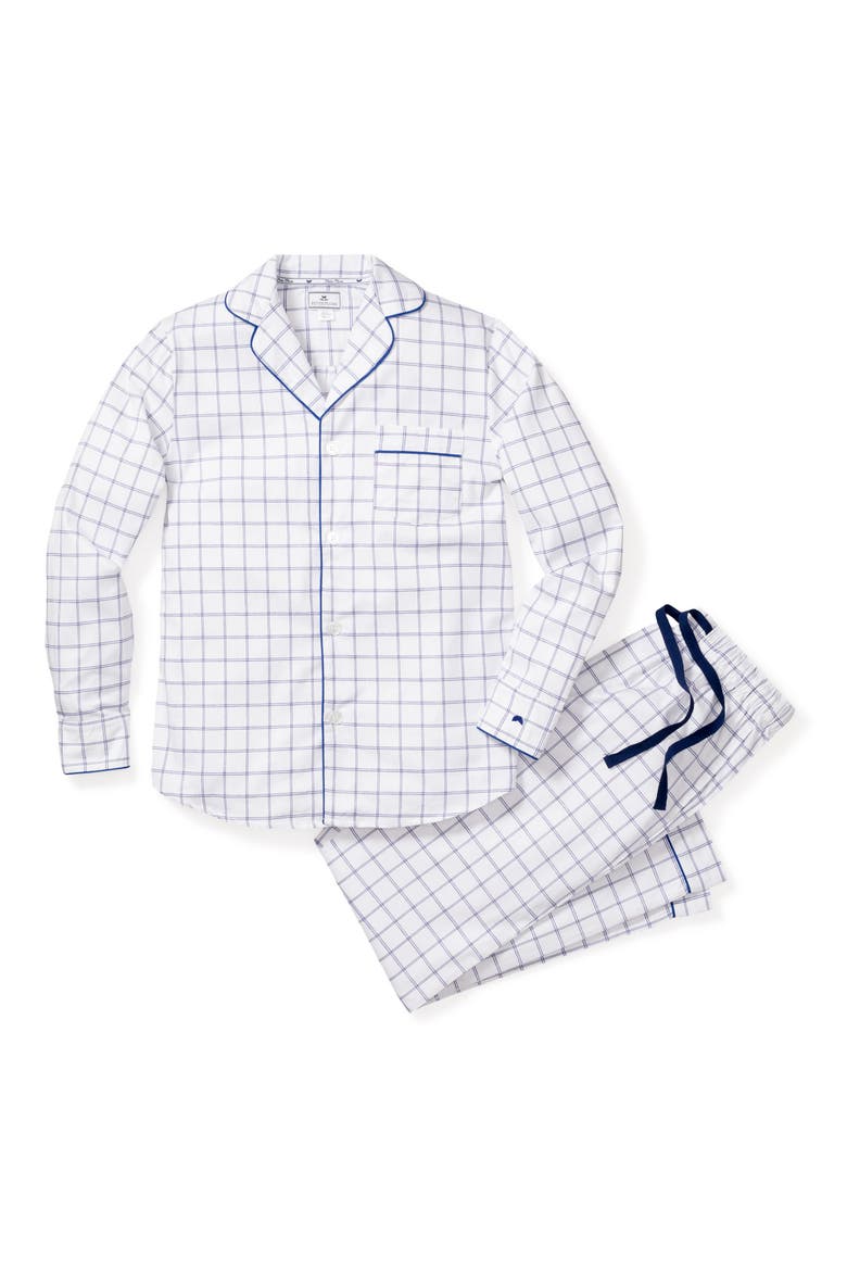 Nantucket Tattersall Pajamas, Main, color, WHITE