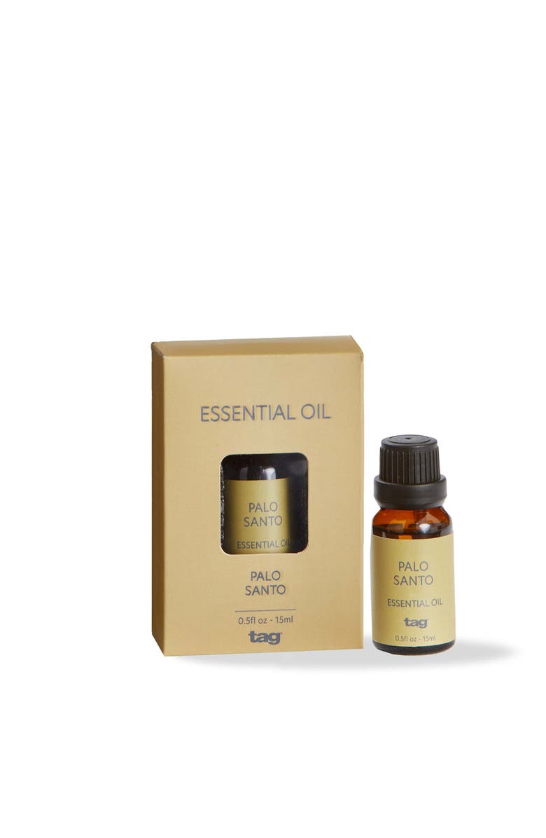 tag Palo Santo Essential Oil Glass Bottle for Home Fragrance, Main, color, Multicolored