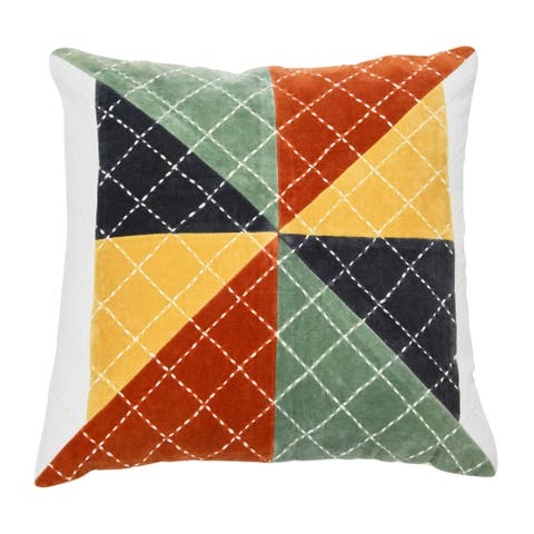 Velvet Patchwork Pillow