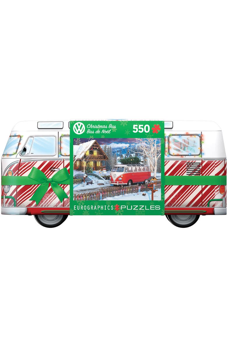 Eurographics Puzzle Tin Christmas Bus 550 Piece, Main, color, 