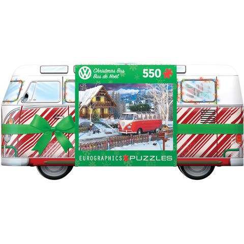 Puzzle Tin Christmas Bus 550 Piece