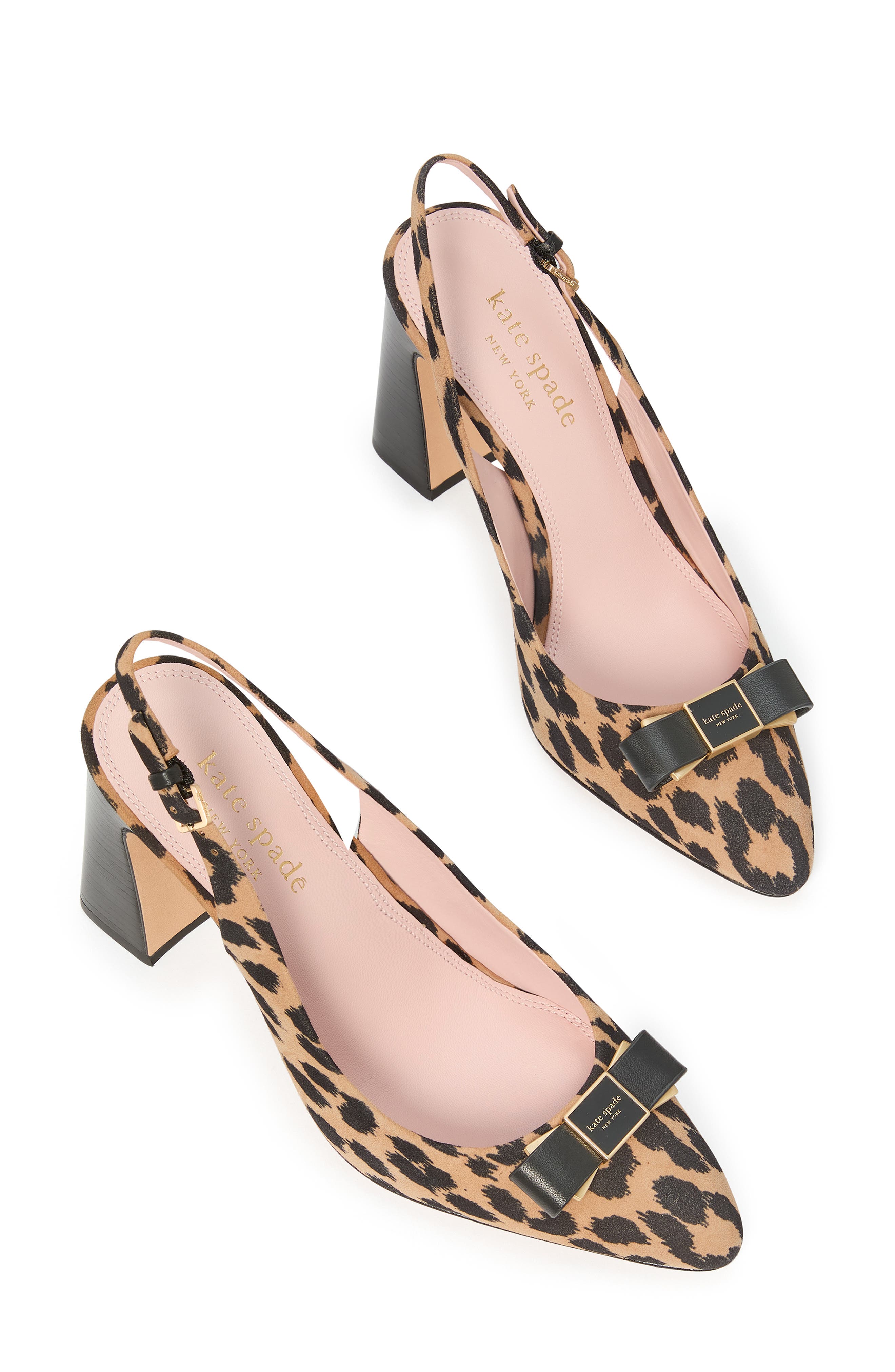 Kate Spade New York bowdie slingback pointed toe pump, Main, color, 
