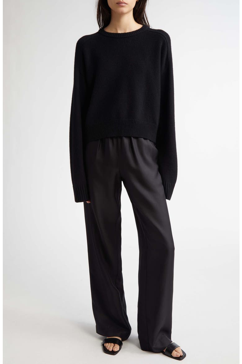 Bruzzi Oversize Wool & Cashmere Sweater, Alternate, color, BLACK