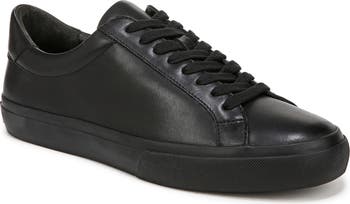 Size 9 - Men\'s VINCE Fulton Black Leather Low-Top Sneakers Amazon.com | Vince Mens Fulton Lace Up Casual Fashion  main image 2