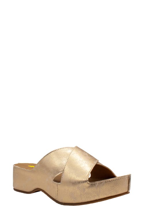 Volatile Edith Platform Sandal In Gold