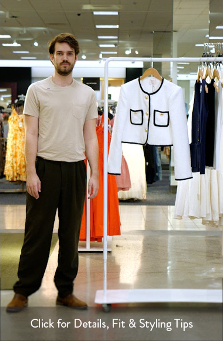 Auden Contrast Detail Tweed Jacket, sales video thumbnail