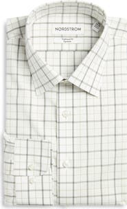 Nordstrom Traditional Fit Check Non-Iron Cotton Dress Shirt