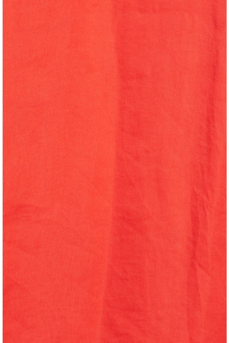 Mara Tassel Tie Split Neck Top, Alternate, color, CINNABAR