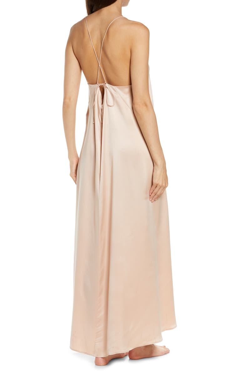 Lunya Washable Silk Long Nightgown, Alternate, color, 