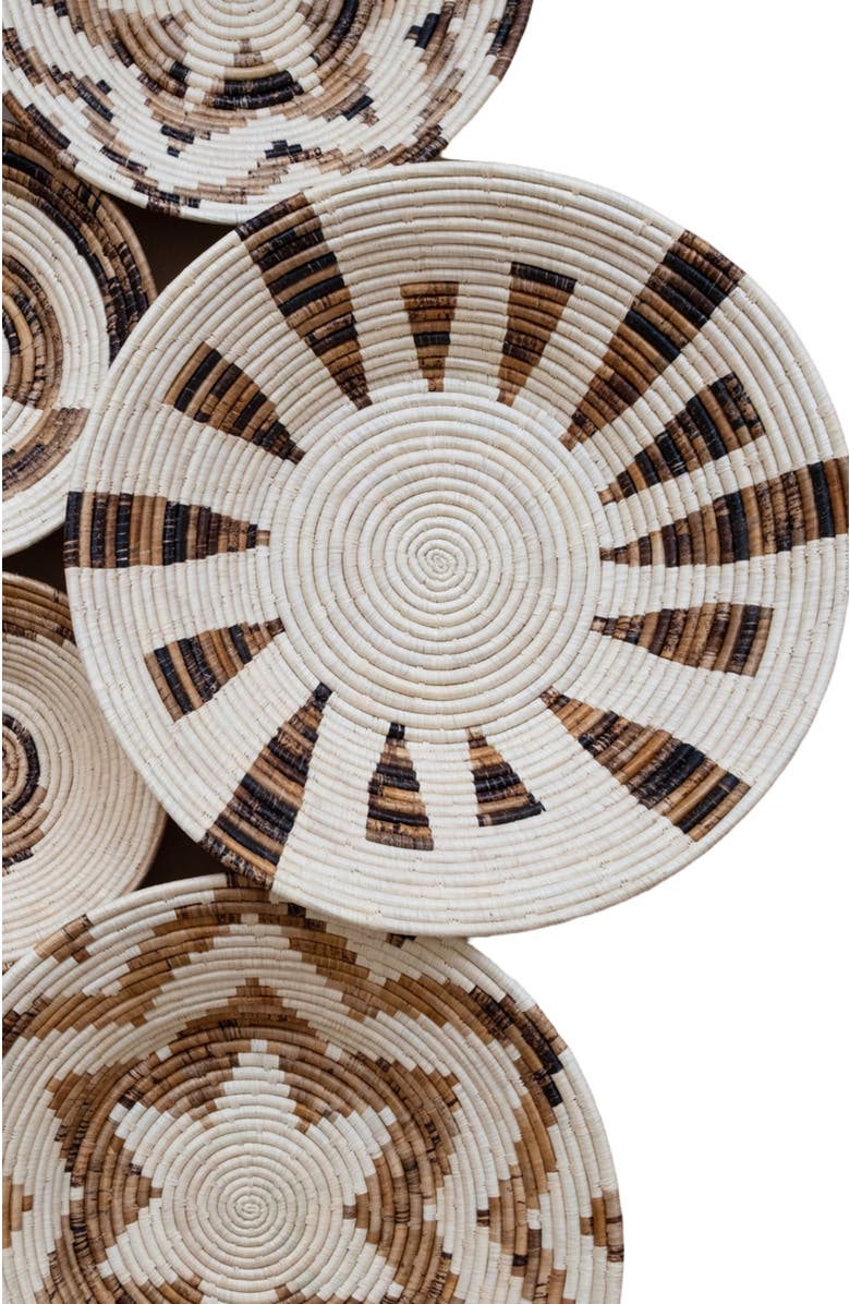 Maadili Collective Extra Large Warp Speed Basket ~ Banana Fiber, Alternate, color, Brown & Natural Fiber