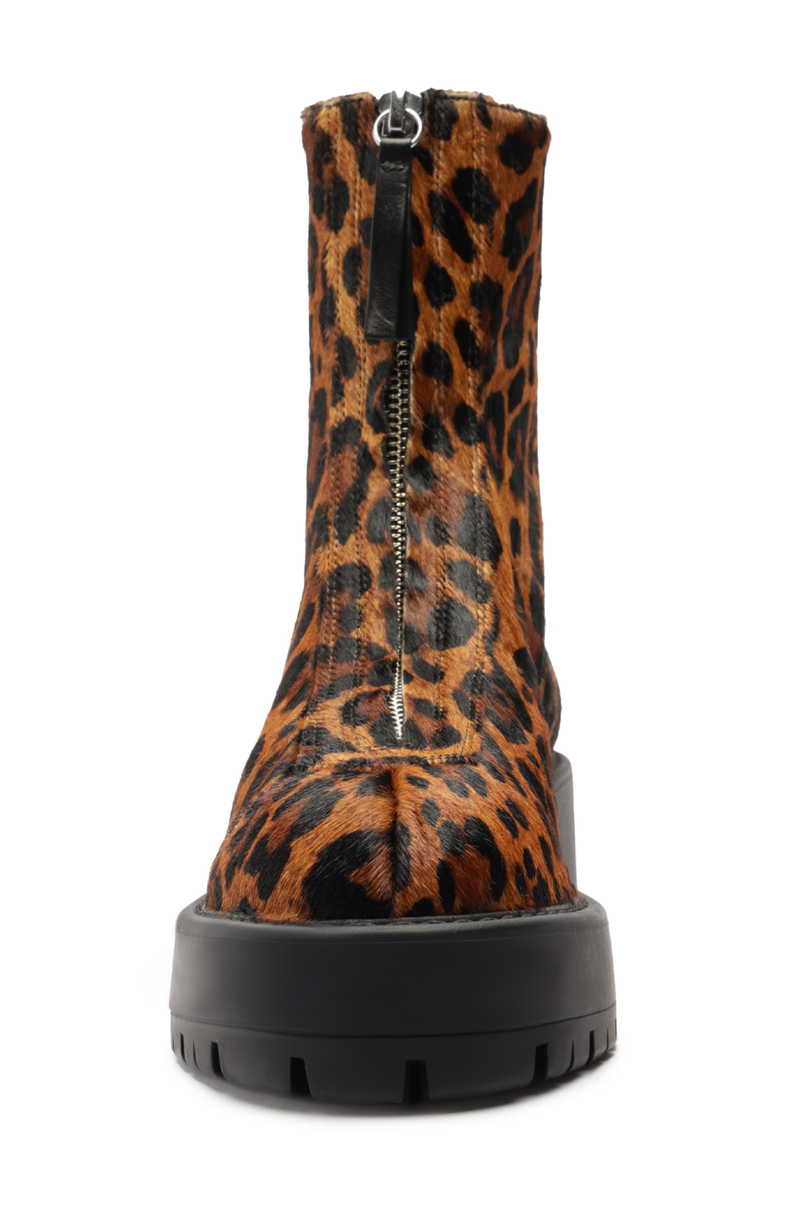 Schutz Farrah Moto Boot, Alternate, color, Leopard
