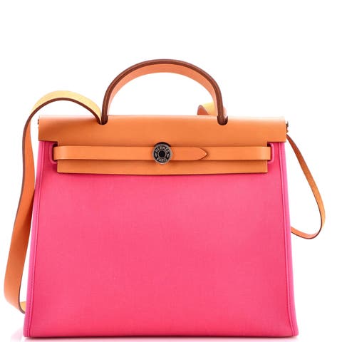 Herbag Zip Leather and Toile 31