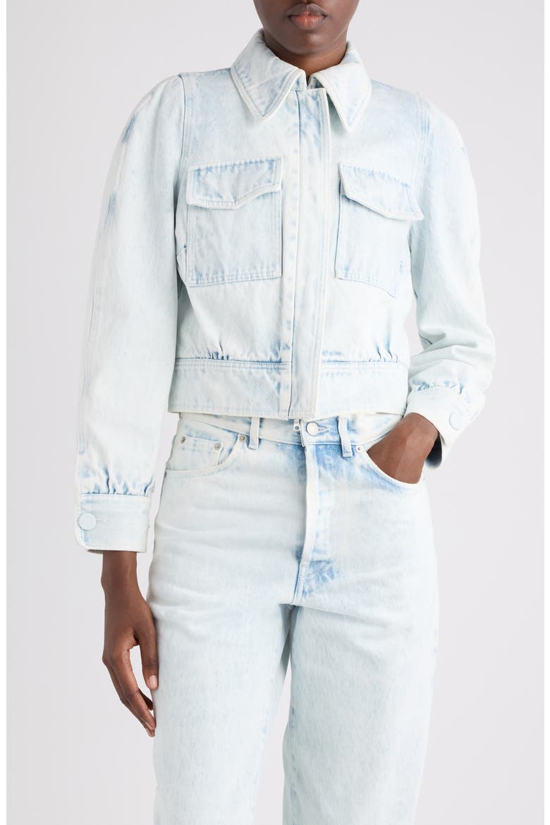 Extreme Bleach Heavyweight Denim Jacket, Main, color, PALE BLUE