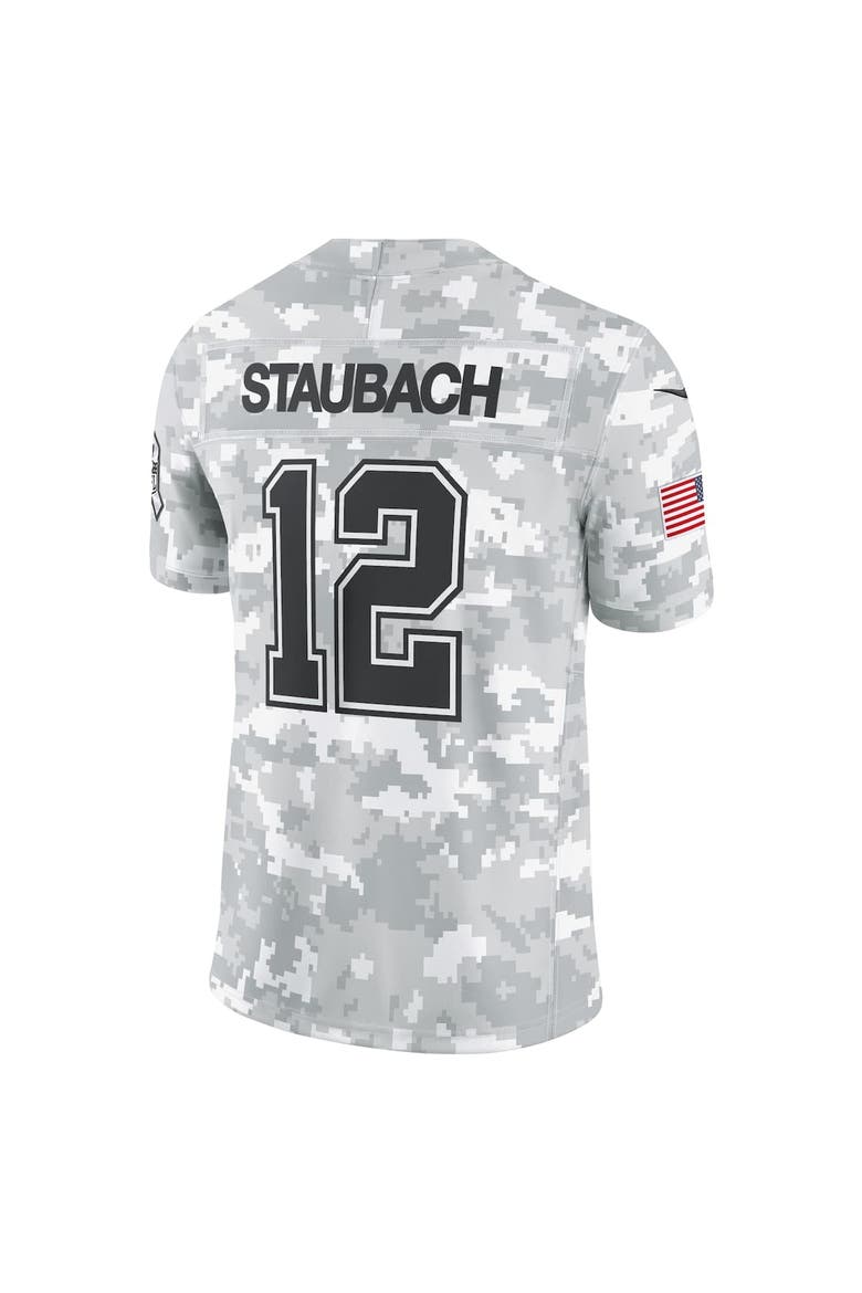 Men's Nike Roger Staubach Arctic Camo Dallas Cowboys 2024 Salute to Service Retired Player Limited Jersey, Alternate, color, Arctic Camo
