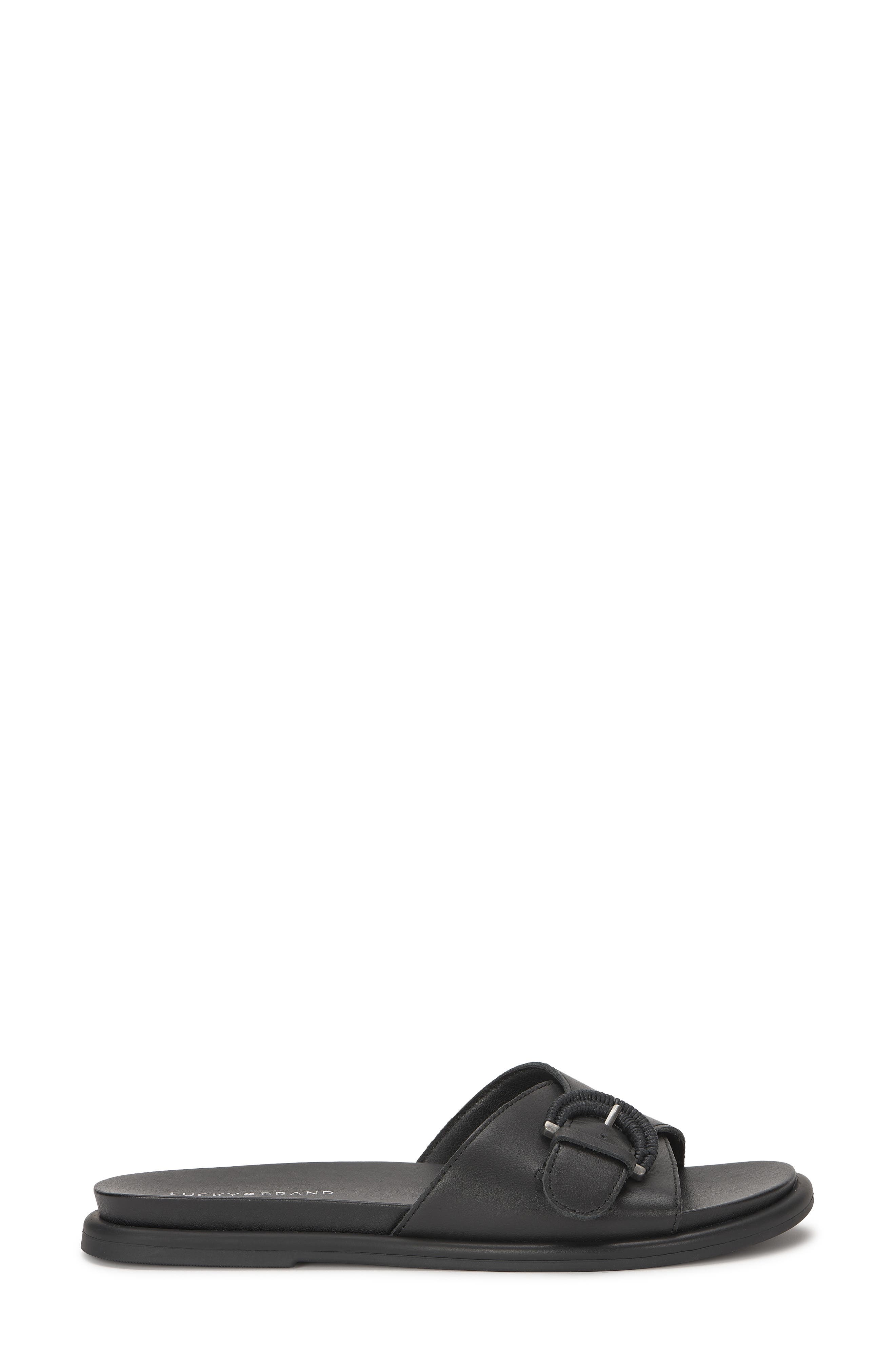 Lucky Brand Suszie Slide Sandal, Alternate, color, Black