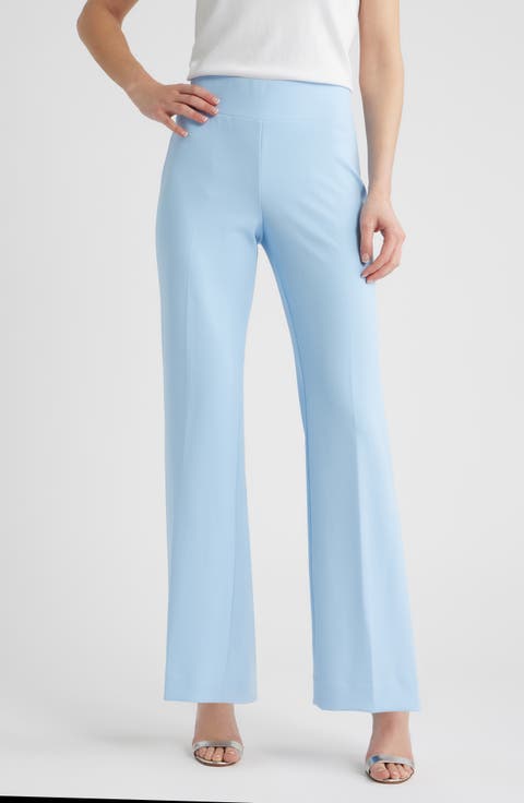 High Waist Pull On Wide Leg Pants