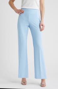 Anne Klein High Waist Pull On Wide Leg Pants
