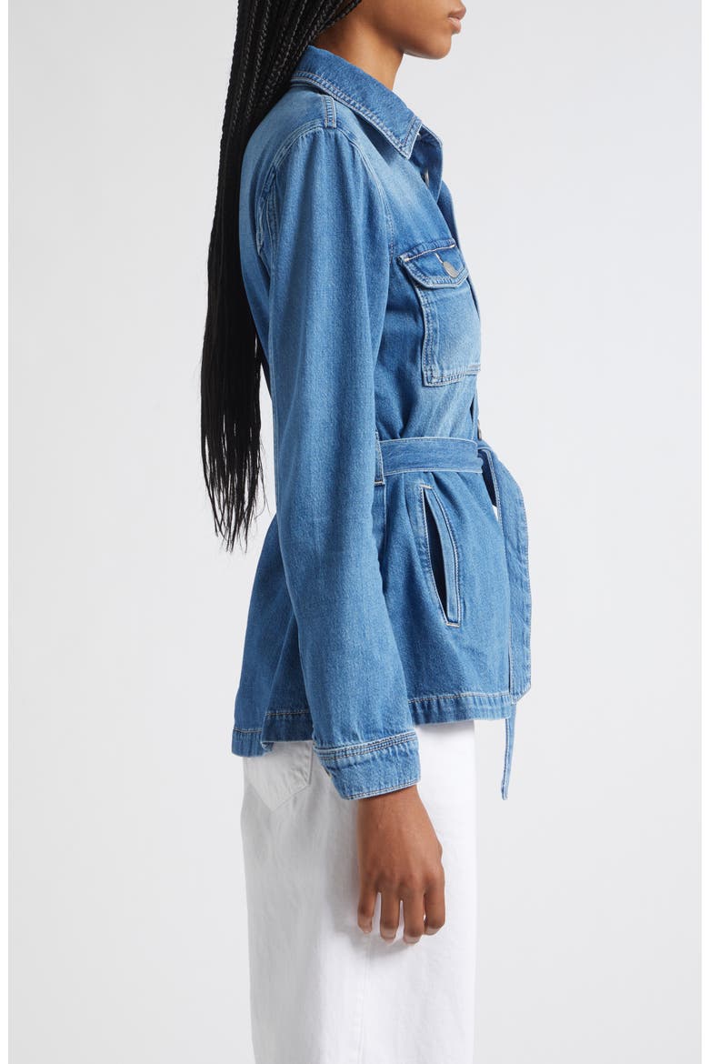 Samaya Belted Denim Utility Jacket, Alternate, color, TORVANG