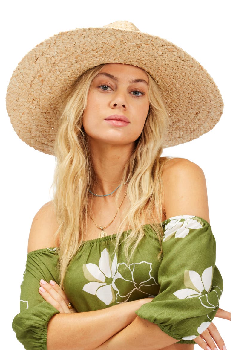 Sea Mist Straw Fedora, Alternate, color, NATURAL