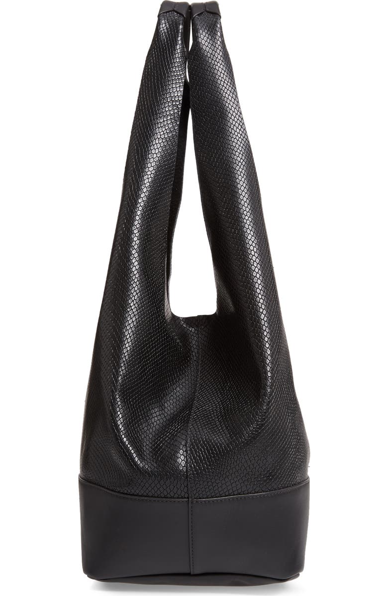 rag & bone Camden Snake Embossed Leather Shopper, Alternate, color,