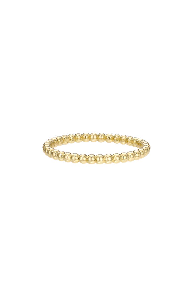 Zoe Lev Bead Band Ring, Main, color, Yellow Gold
