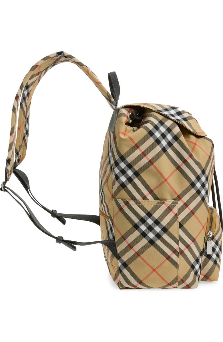 Burberry Classics Check Backpack, Alternate, color, Sand
