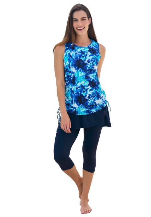 Chlorine Resistant Swim Tank Coverup with Side Ties