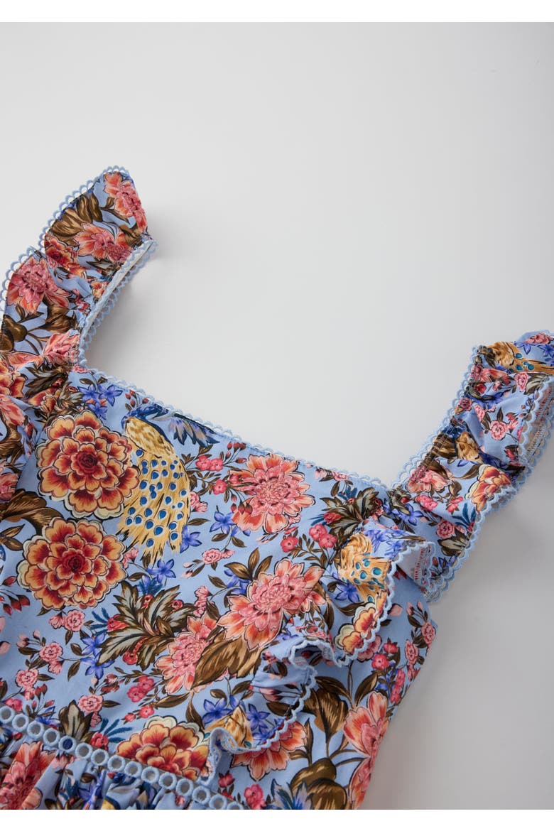 Iliana Cotton Frill Maxi Dress, Alternate, color, Floral