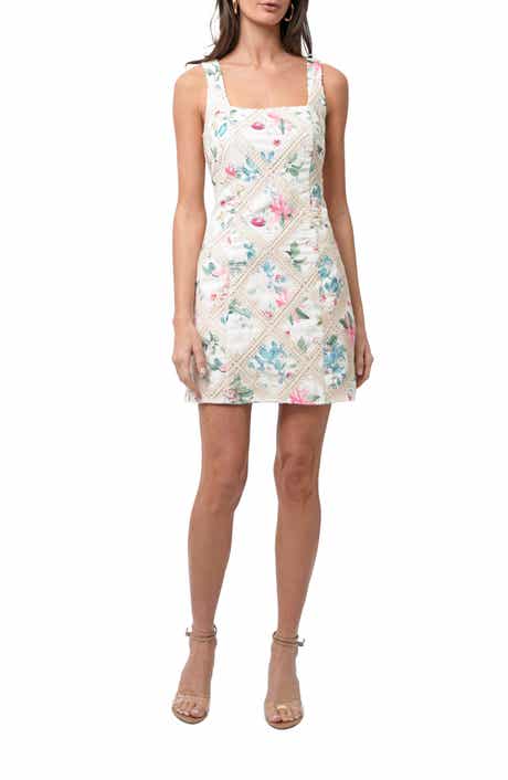 Adelyn Rae Vera Lace Trim Minidress