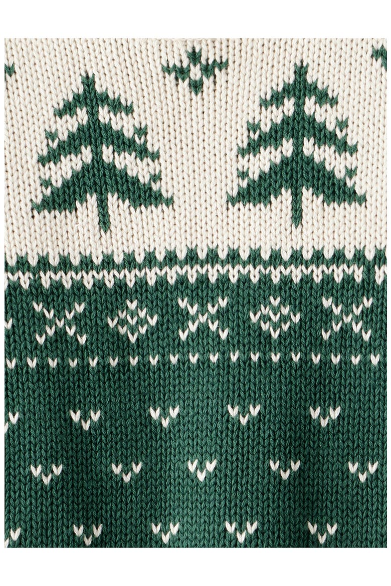 Kids' Organic Cotton Sweater, Alternate, color, GREEN FAIRISLE