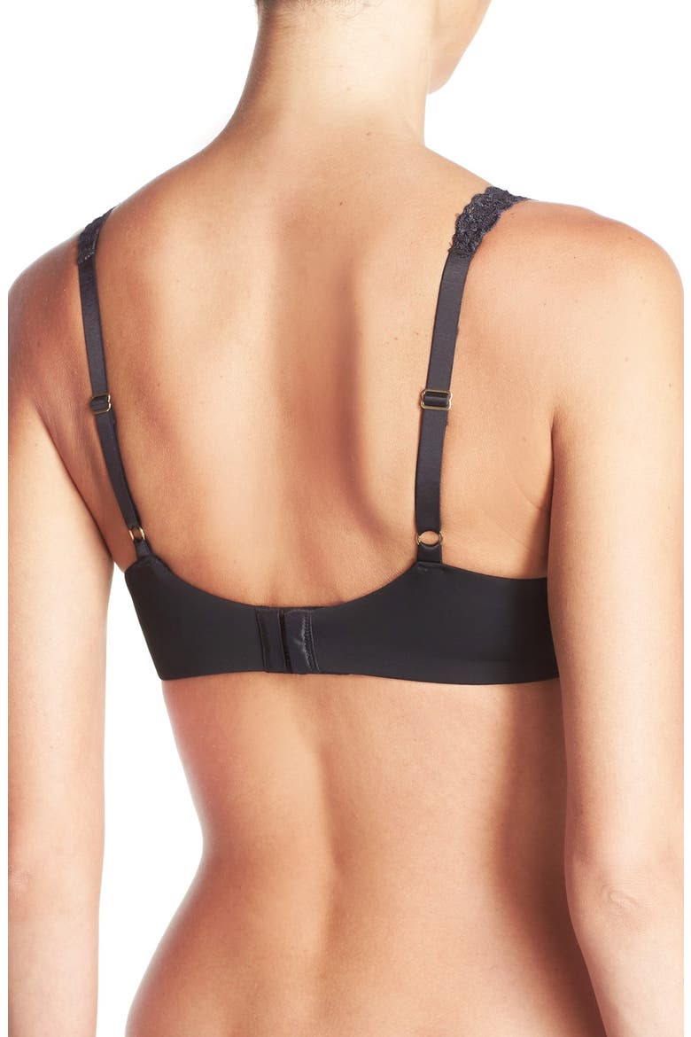 Pure Luxe Underwire T-Shirt Bra, Alternate, color, BLACK